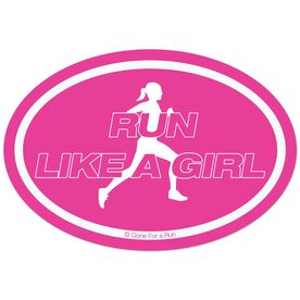 Choose Color Runner Girl Decal Running Jogging Triathlon Vinyl Decal Sticker